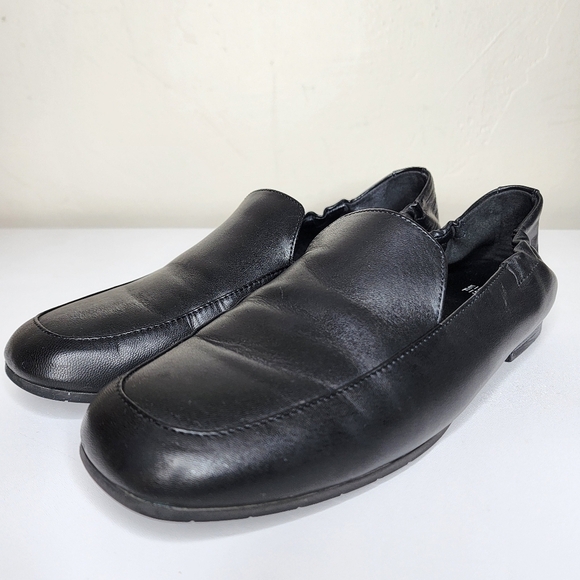 Eileen Fisher Sim Nappa Leather Loafer Black Size 9 - Picture 1 of 11